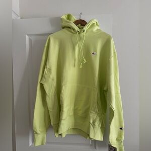 Highlighter Green Champion Hoodie New With Tags (Bought From Urban Outfitters)